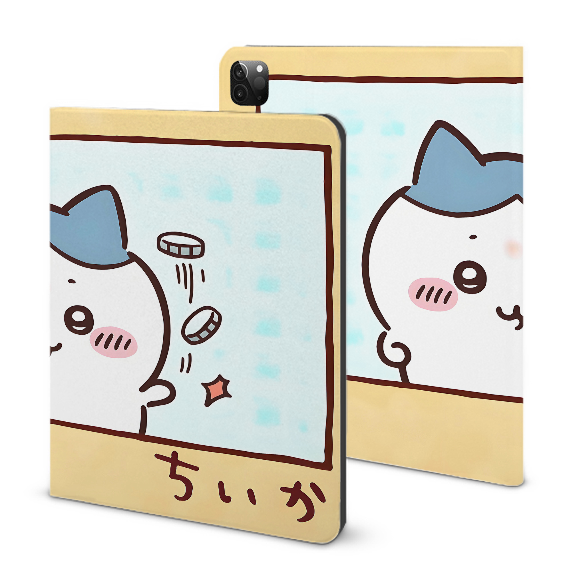 （画像用） ちいかわ Chii-kawa IPadケース ペンホルダー付き ブックスタイルデザイン